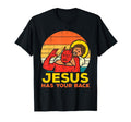 Jesus Has Your Back Sunset Jesus T-Shirt - Casual Everyday Wear Unisex - T-Shirt, Sweatshirt, Hoodie