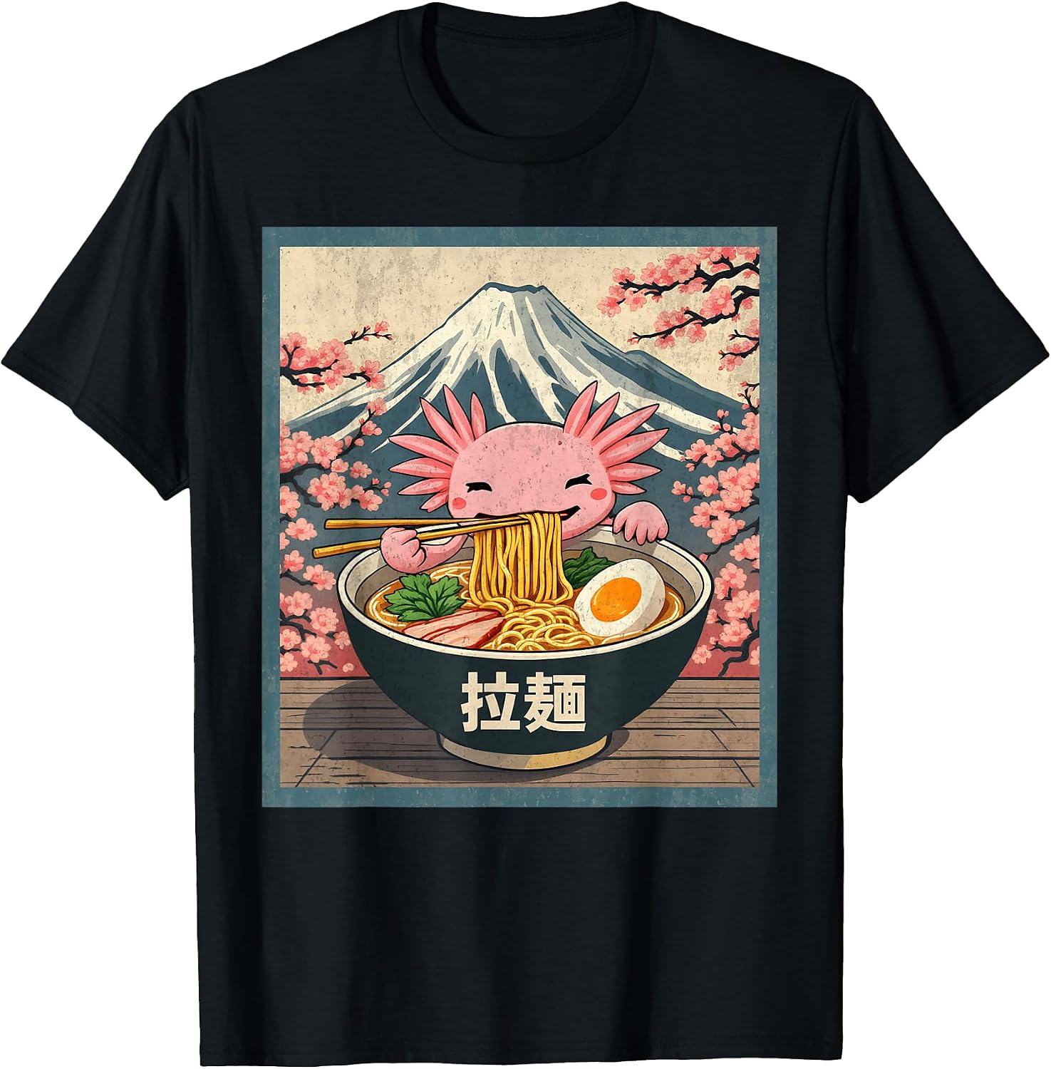 Axolotl Ramen Anime For Men Women Kids - Adult & Kids T-Shirts, Sweatshirts & Hoodies apparel design preview 1