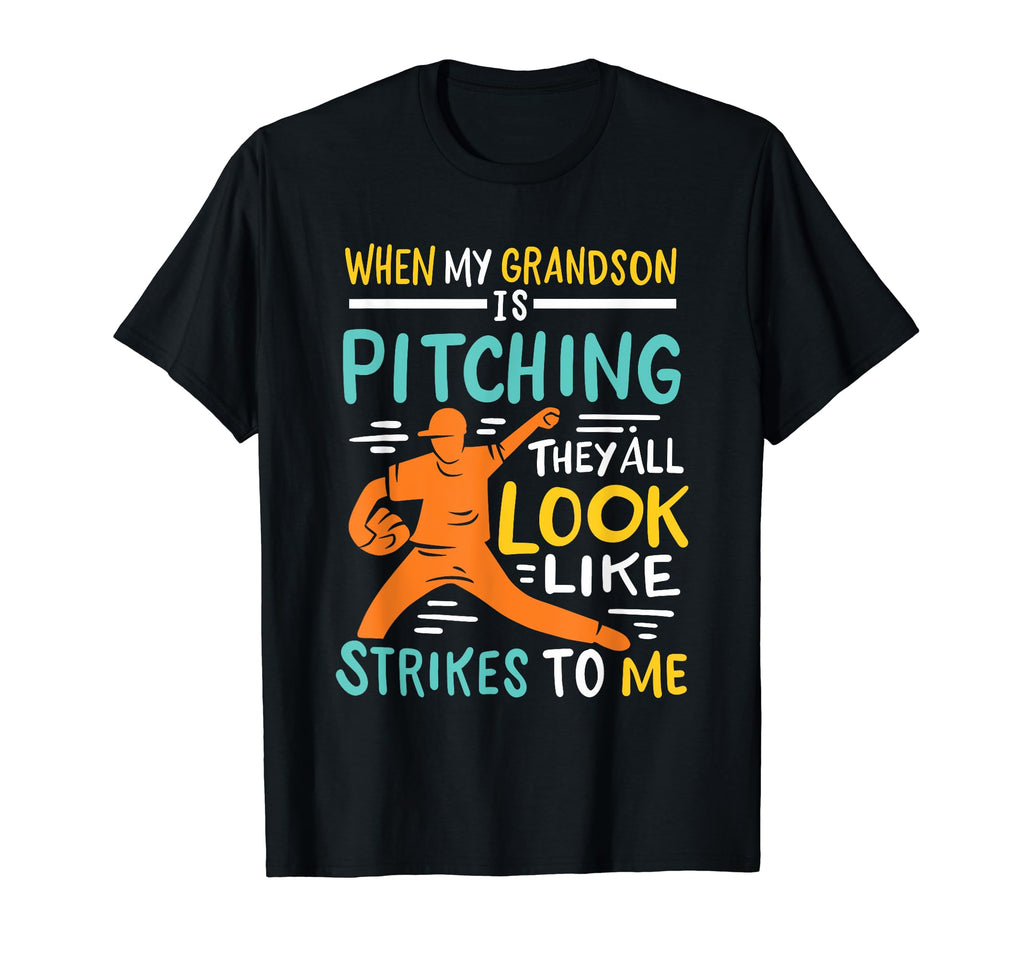Baseball Grandma Grandpa When My T-Shirt - Custom Art Print Men Women - T-Shirt, Sweatshirt, Hoodie