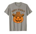 Howdy Pumpkin Autumn Western Halloween T-Shirt - Graphic Print Unisex - T-Shirt, Sweatshirt, Hoodie