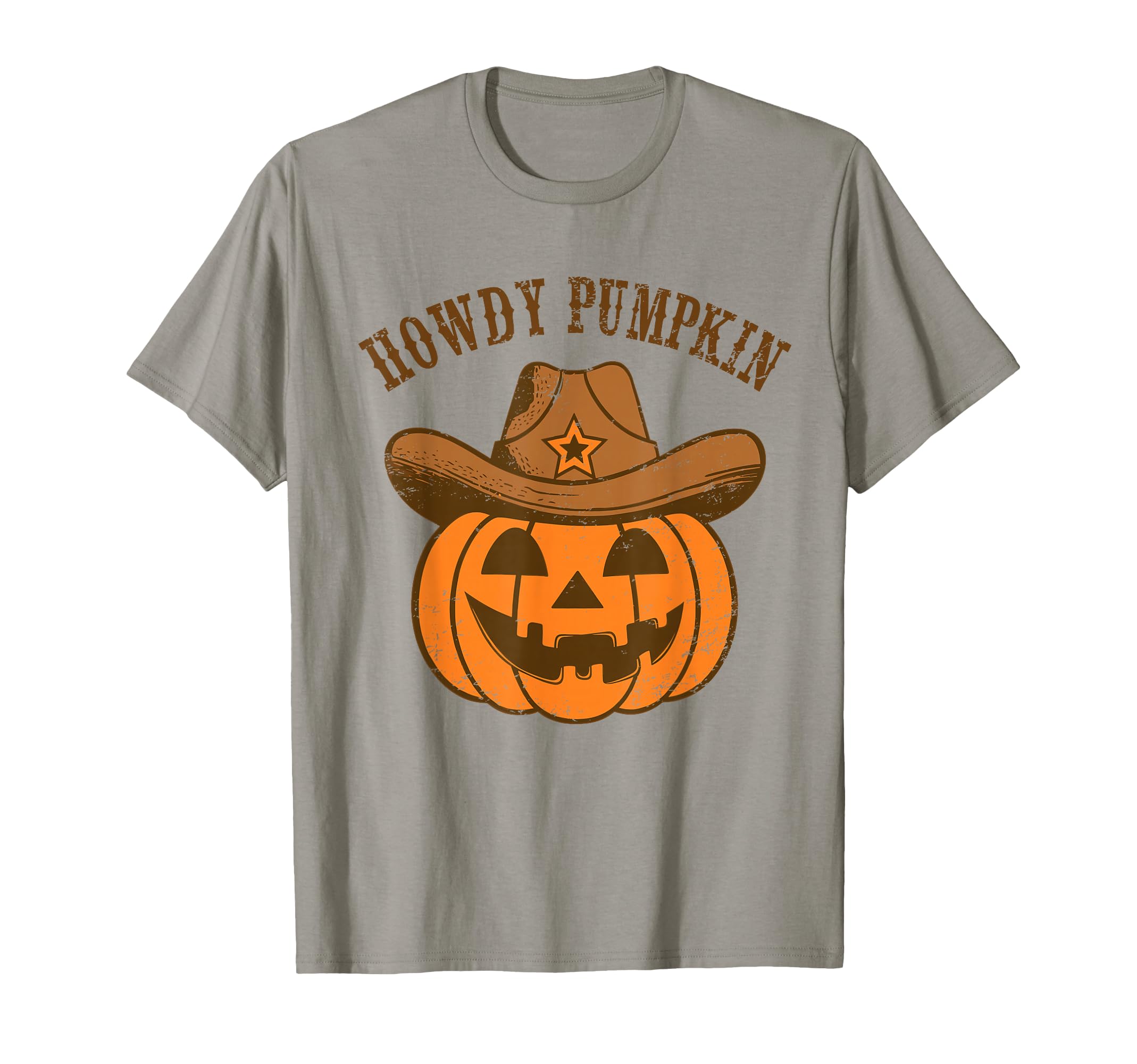 Howdy Pumpkin Autumn Western Halloween T-Shirt - Graphic Print Unisex - T-Shirt, Sweatshirt, Hoodie