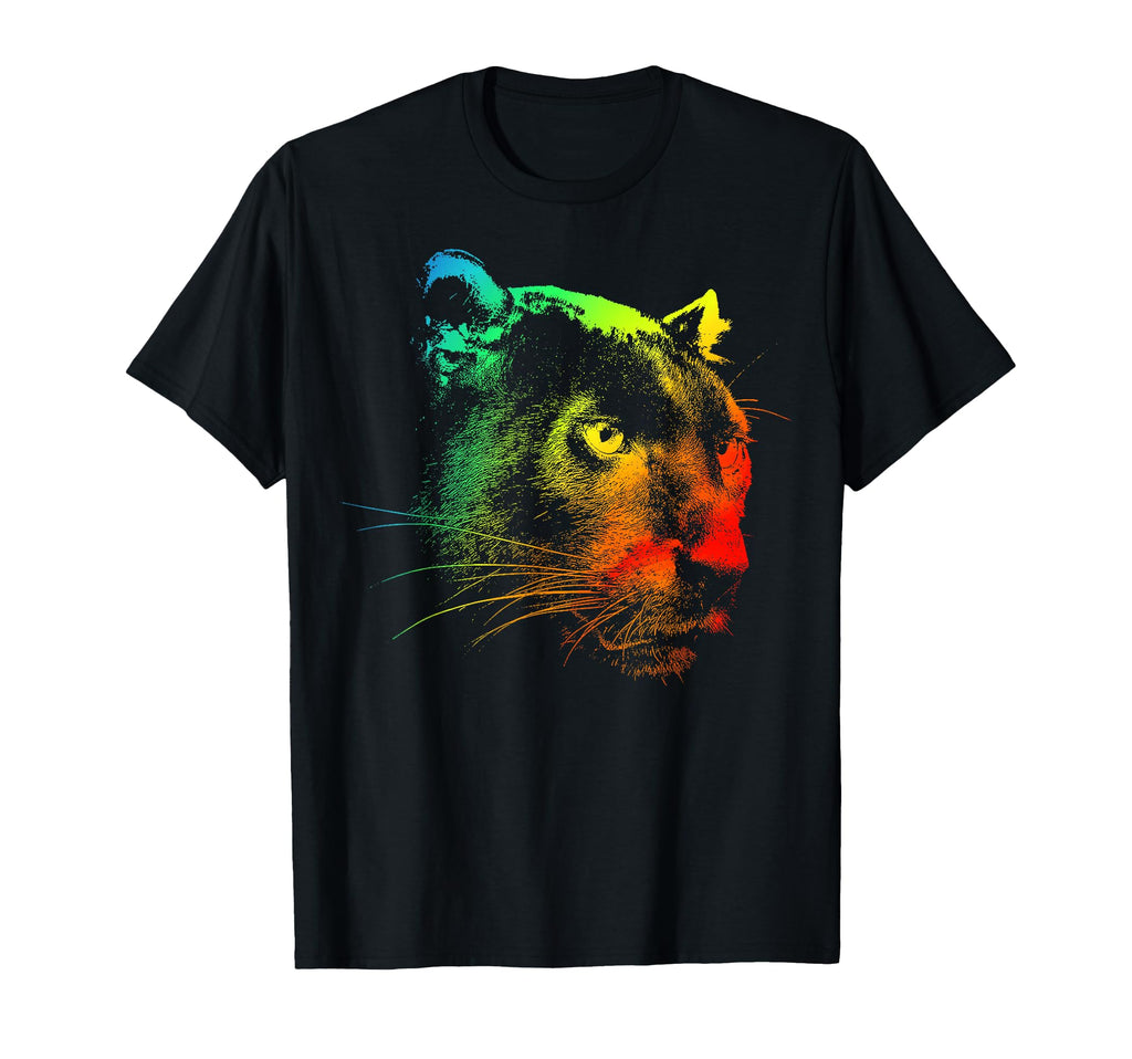 Panther Colorful Rainbow T-Shirt - Unique Graphic Men Women - T-Shirt, Sweatshirt, Hoodie