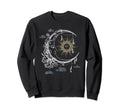 Celestial Sun Moon 90S Witch Sweatshirt - Custom Art Print for Adults - T-Shirt, Sweatshirt, Hoodie