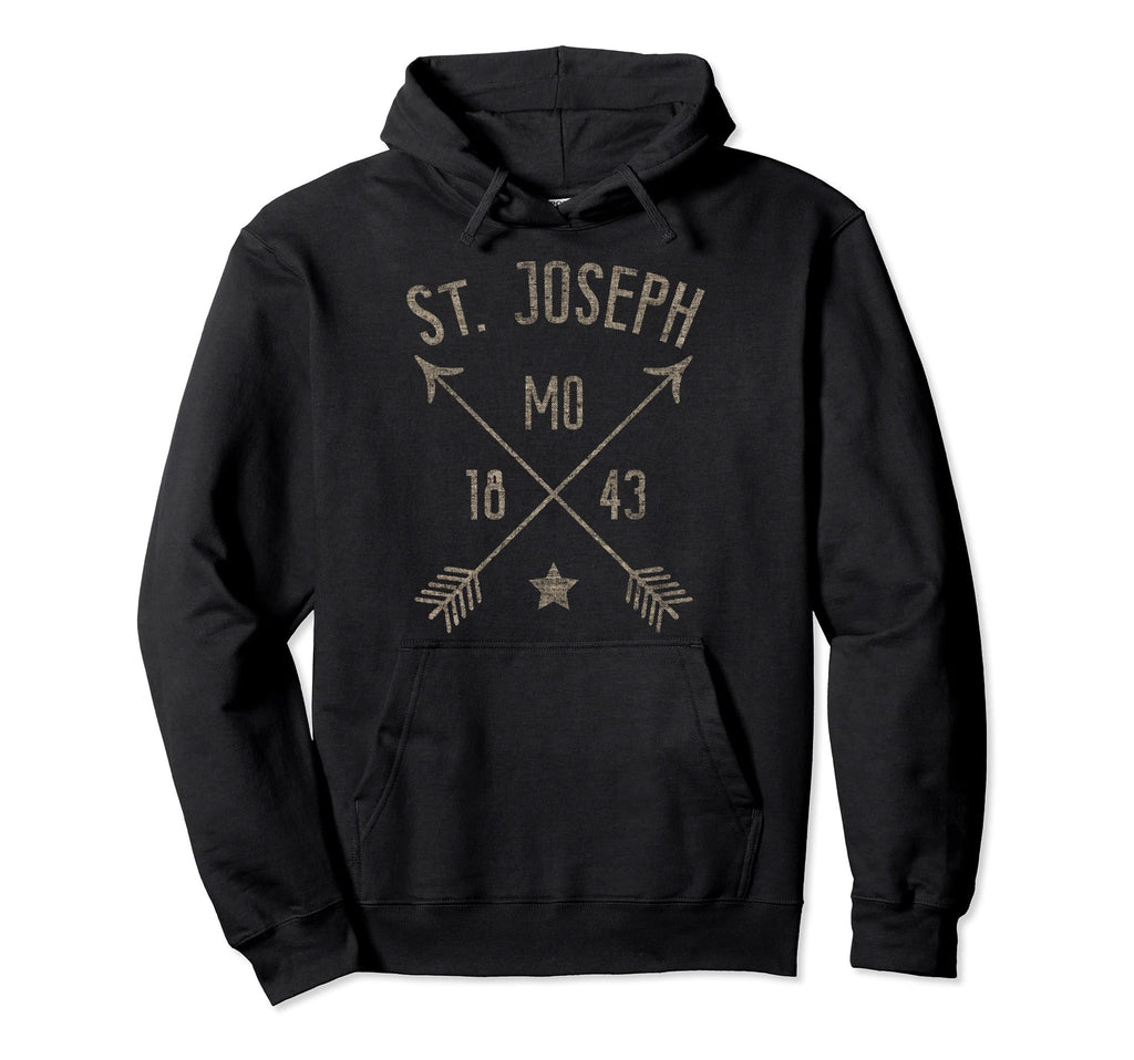 St Joseph Mo Distressed Boho Arrows Home Hoodie - Trendy Graphic Unisex - T-Shirt, Sweatshirt, Hoodie