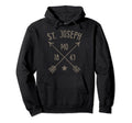 St Joseph Mo Distressed Boho Arrows Home Hoodie - Trendy Graphic Unisex - T-Shirt, Sweatshirt, Hoodie