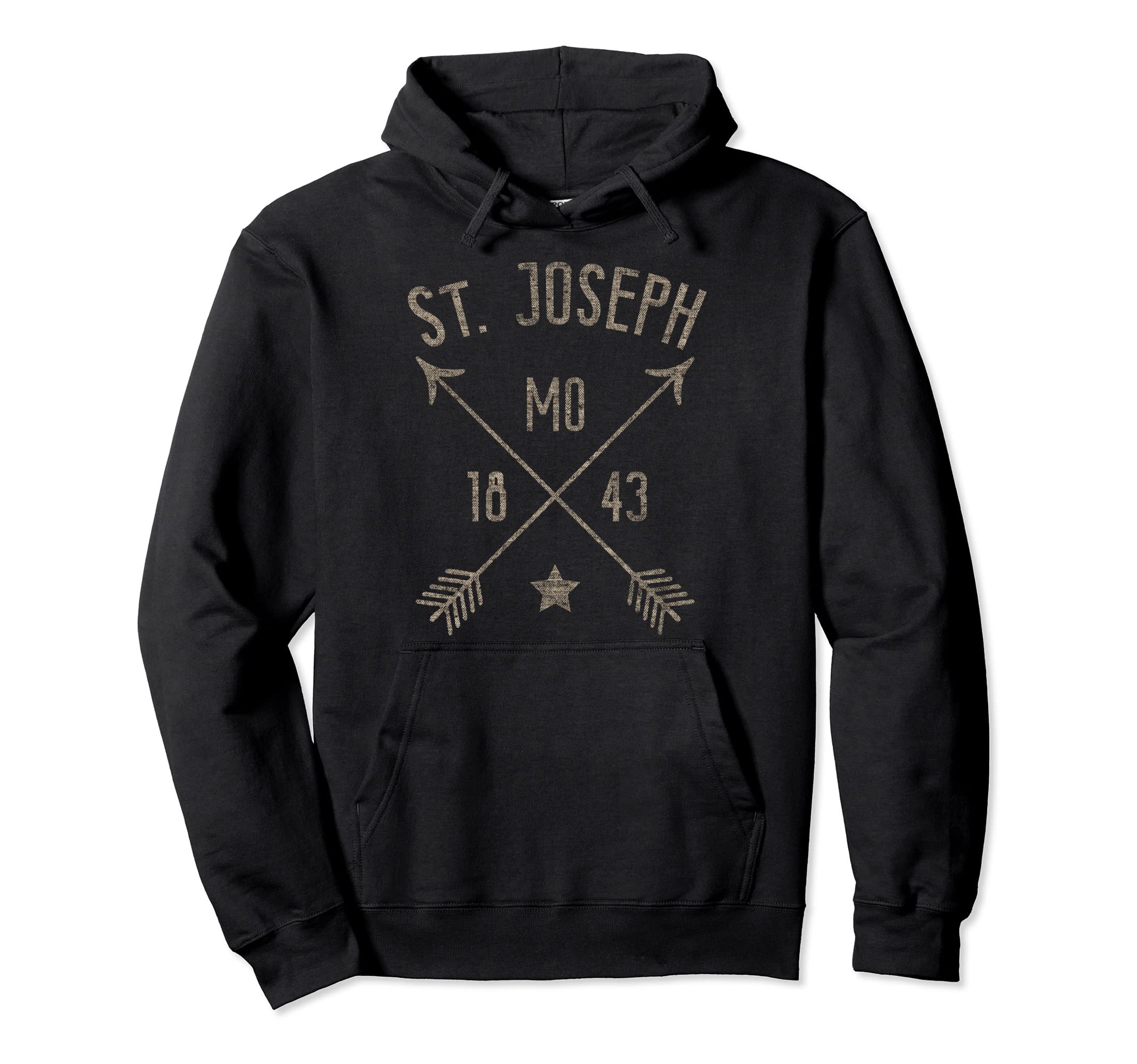 St Joseph Mo Distressed Boho Arrows Home Hoodie - Trendy Graphic Unisex - T-Shirt, Sweatshirt, Hoodie