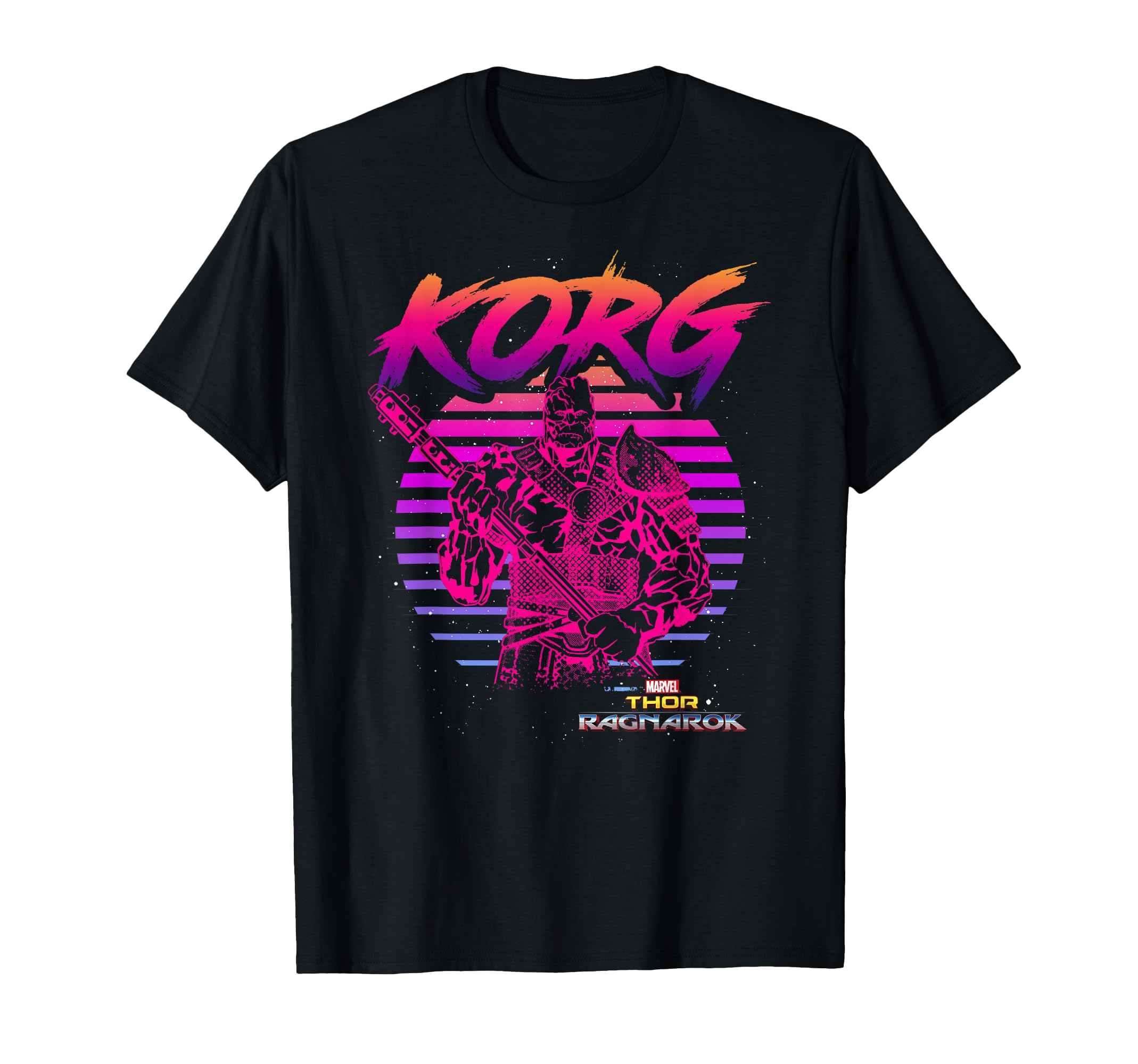 Marvel Thor Ragnarok Korg 80S Neon T-Shirt - Unique Graphic Men Women - T-Shirt, Sweatshirt, Hoodie