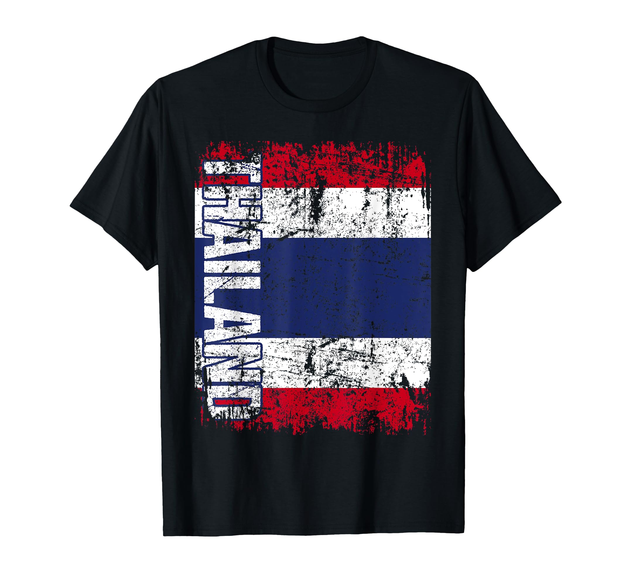 Thailand Flag Distressed Thailand T-Shirt - Custom Art Print Men Women - T-Shirt, Sweatshirt, Hoodie