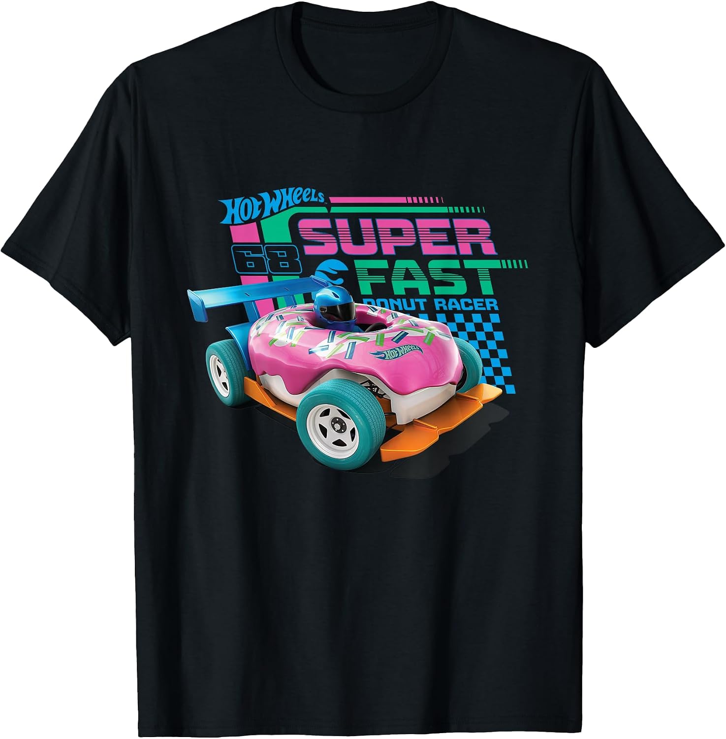 Hot Wheels Donut Racer - Adult & Kids T-Shirts, Sweatshirts & Hoodies apparel design preview 1