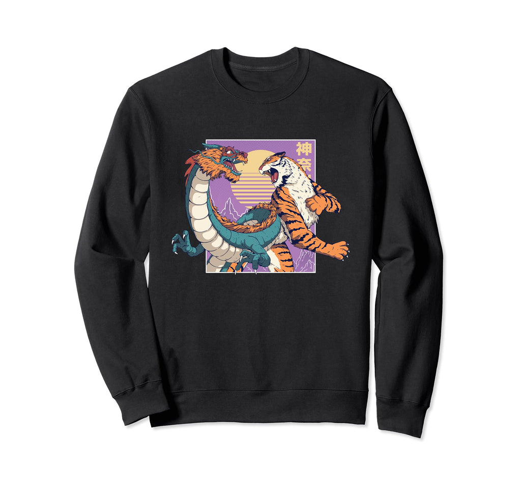90S Vaporwave Aesthetic Dragon Sweatshirt - Aesthetic Graphic Men Women - T-Shirt, Sweatshirt, Hoodie