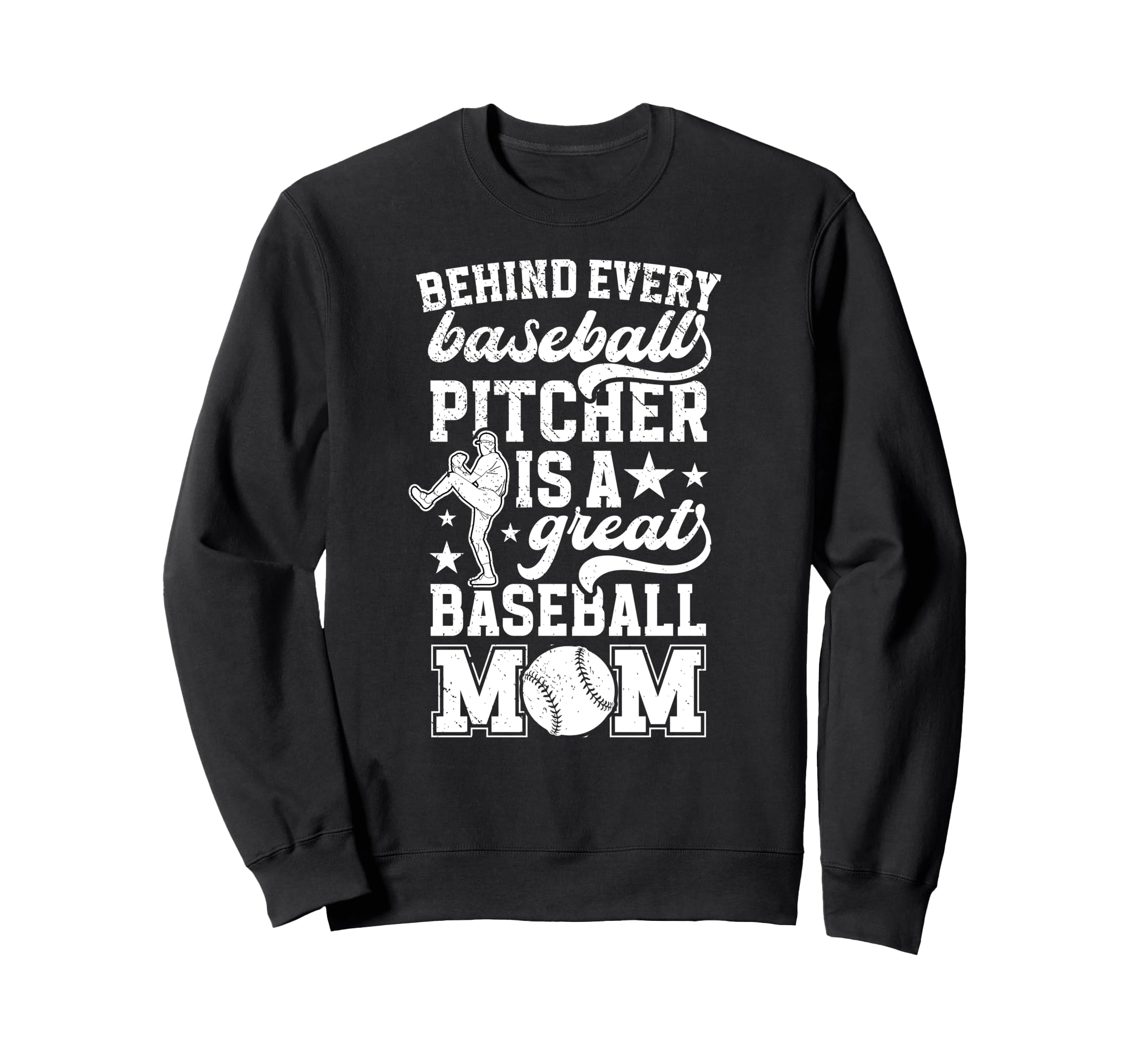 Great Baseball Pitcher Mom Baseball Sweatshirt - Trendy Graphic Men Women - T-Shirt, Sweatshirt, Hoodie