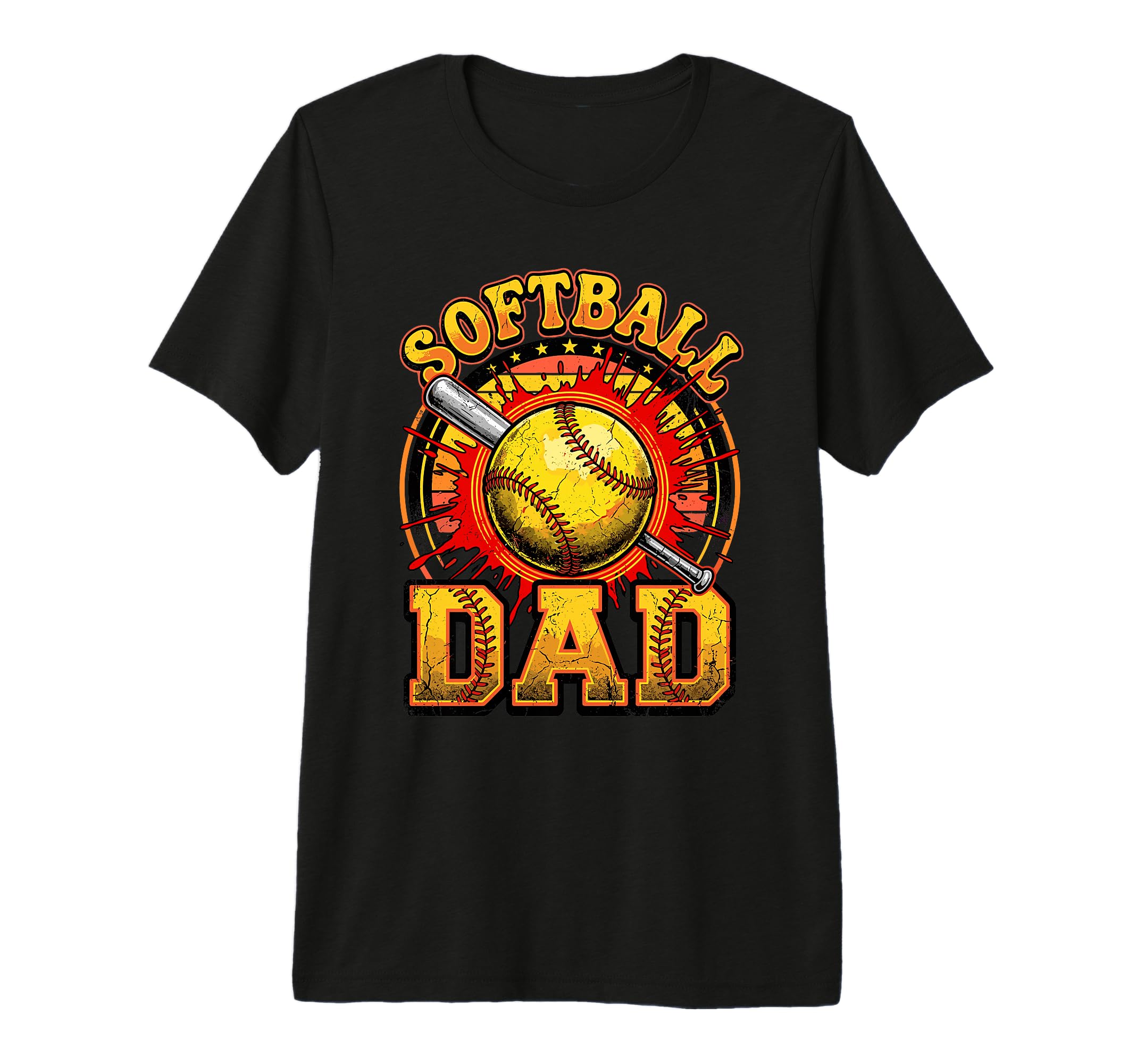 Softball Dad Funny Sports Fathers Day T-Shirt - Novelty Apparel Unisex - T-Shirt, Sweatshirt, Hoodie