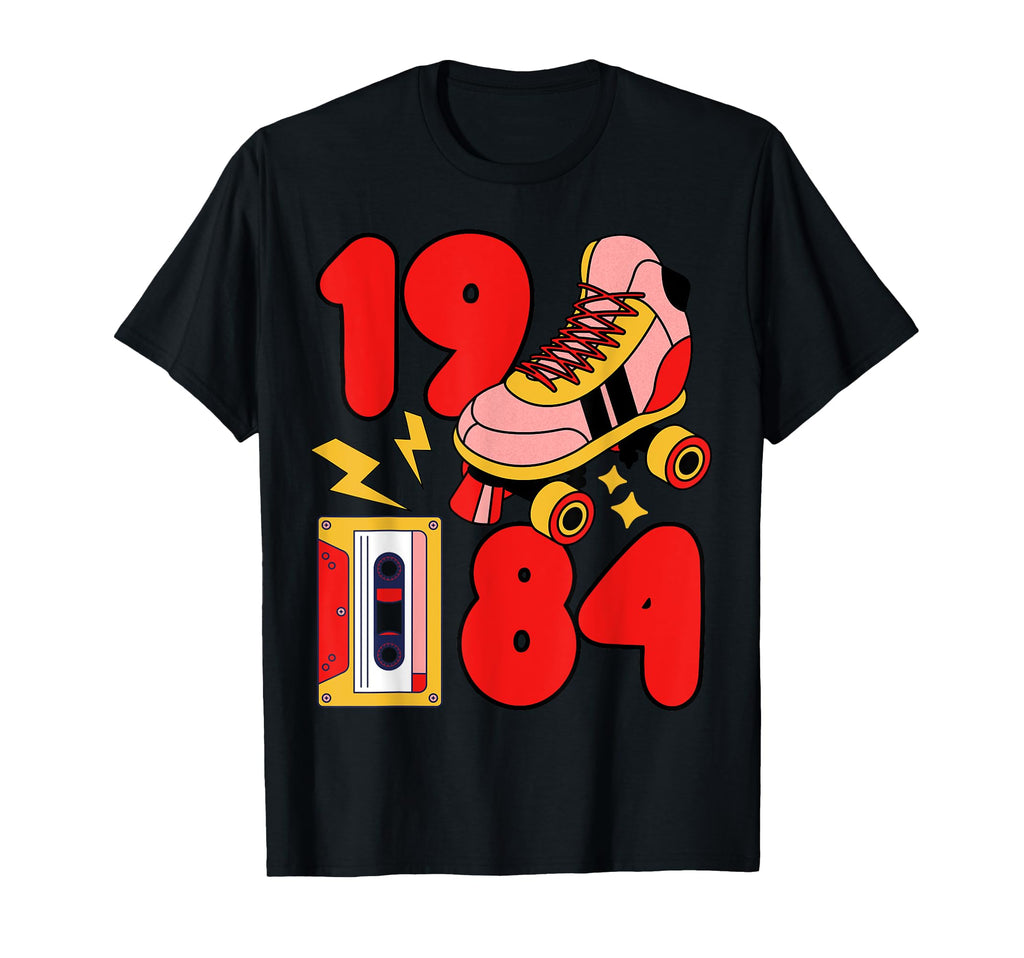 80S Vibes Mixed Tapes Roller Skates T-Shirt - Custom Art Print for Adults - T-Shirt, Sweatshirt, Hoodie