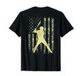 Baseball Player American Flag Camo T-Shirt - Streetwear Style Men Women - T-Shirt, Sweatshirt, Hoodie