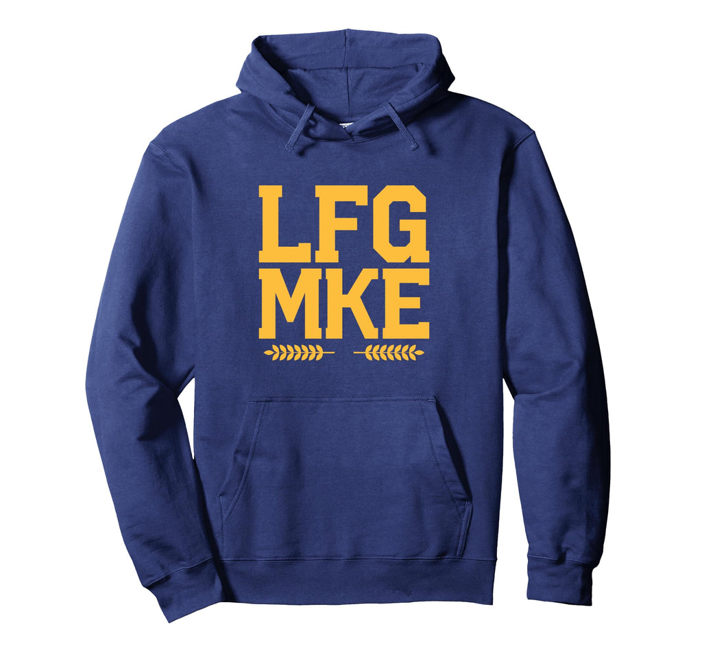 Lfg Mke Milwaukee Baseball Hoodie - Minimalist Print Men Women - T-Shirt, Sweatshirt, Hoodie