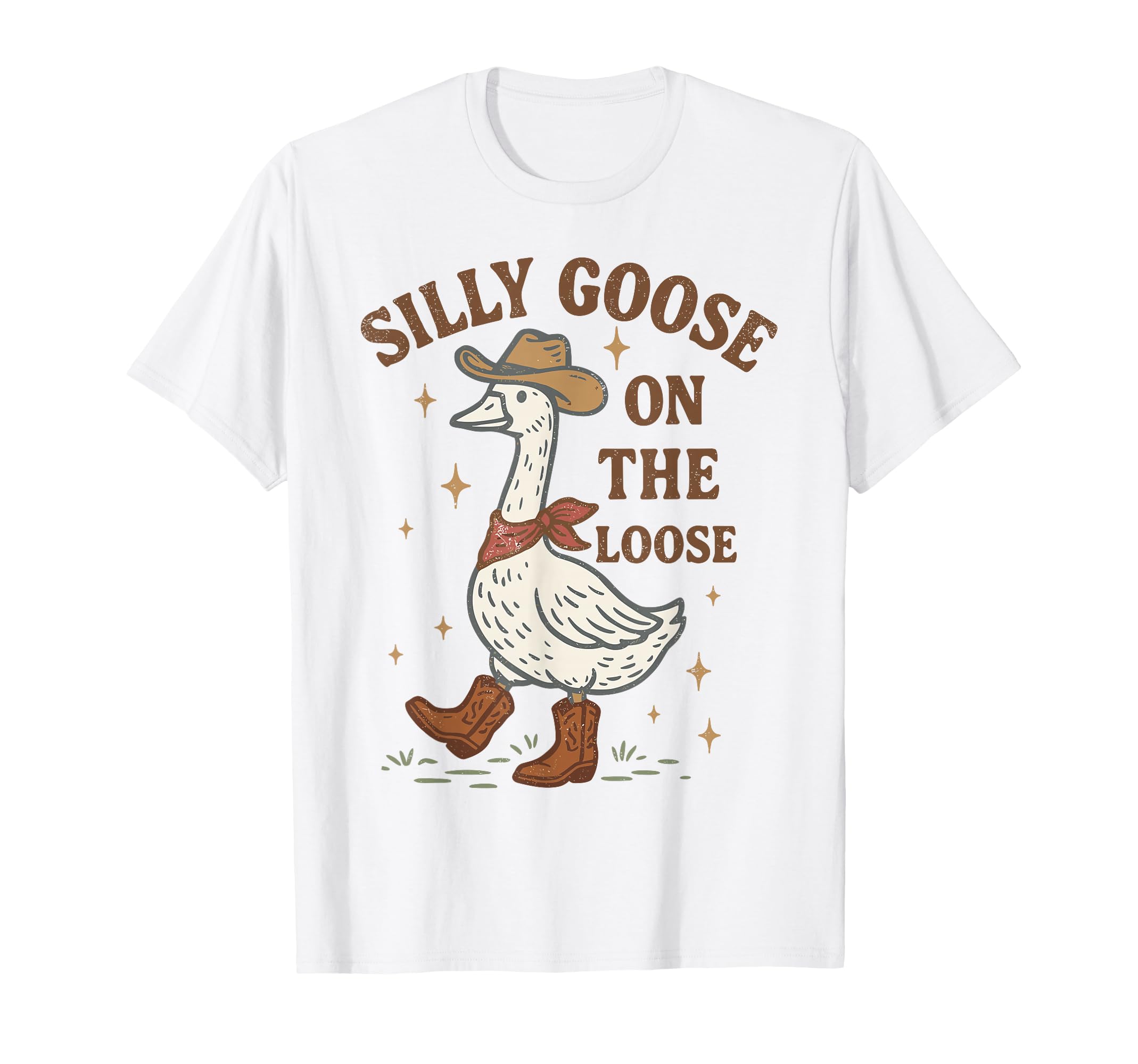 Silly Goose Loose Western Texas T-Shirt - Casual Everyday Wear for Adults - T-Shirt, Sweatshirt, Hoodie
