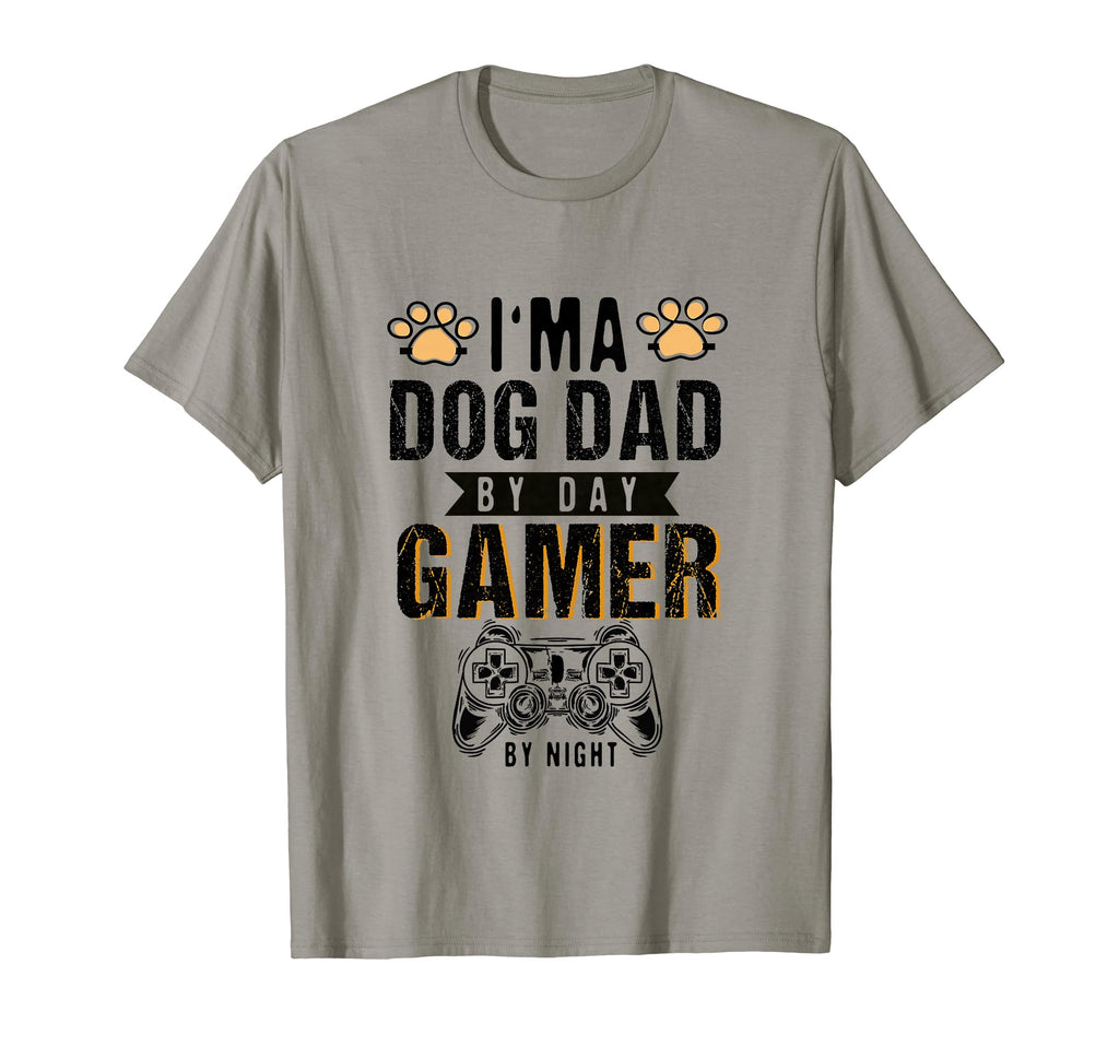 Mens Dog Dad Day Gamer Night Fathers Day T-Shirt - Novelty Apparel Unisex - T-Shirt, Sweatshirt, Hoodie