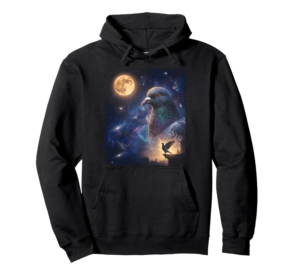 90S Pigeon Cooing Moon Y2K Aesthetic Hoodie - Trendy Graphic for Adults - T-Shirt, Sweatshirt, Hoodie