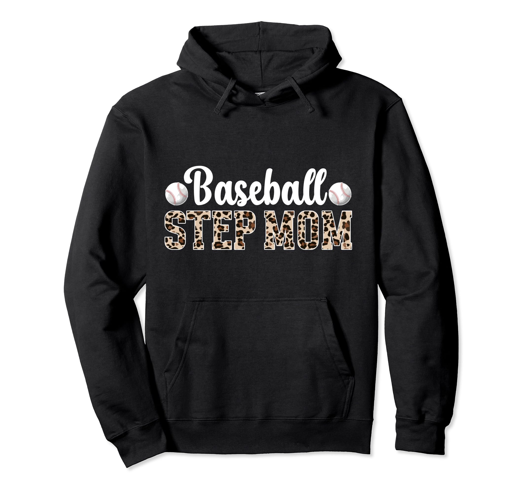 Baseball Step Mom Baseball Player Hoodie - Unique Graphic Unisex - T-Shirt, Sweatshirt, Hoodie