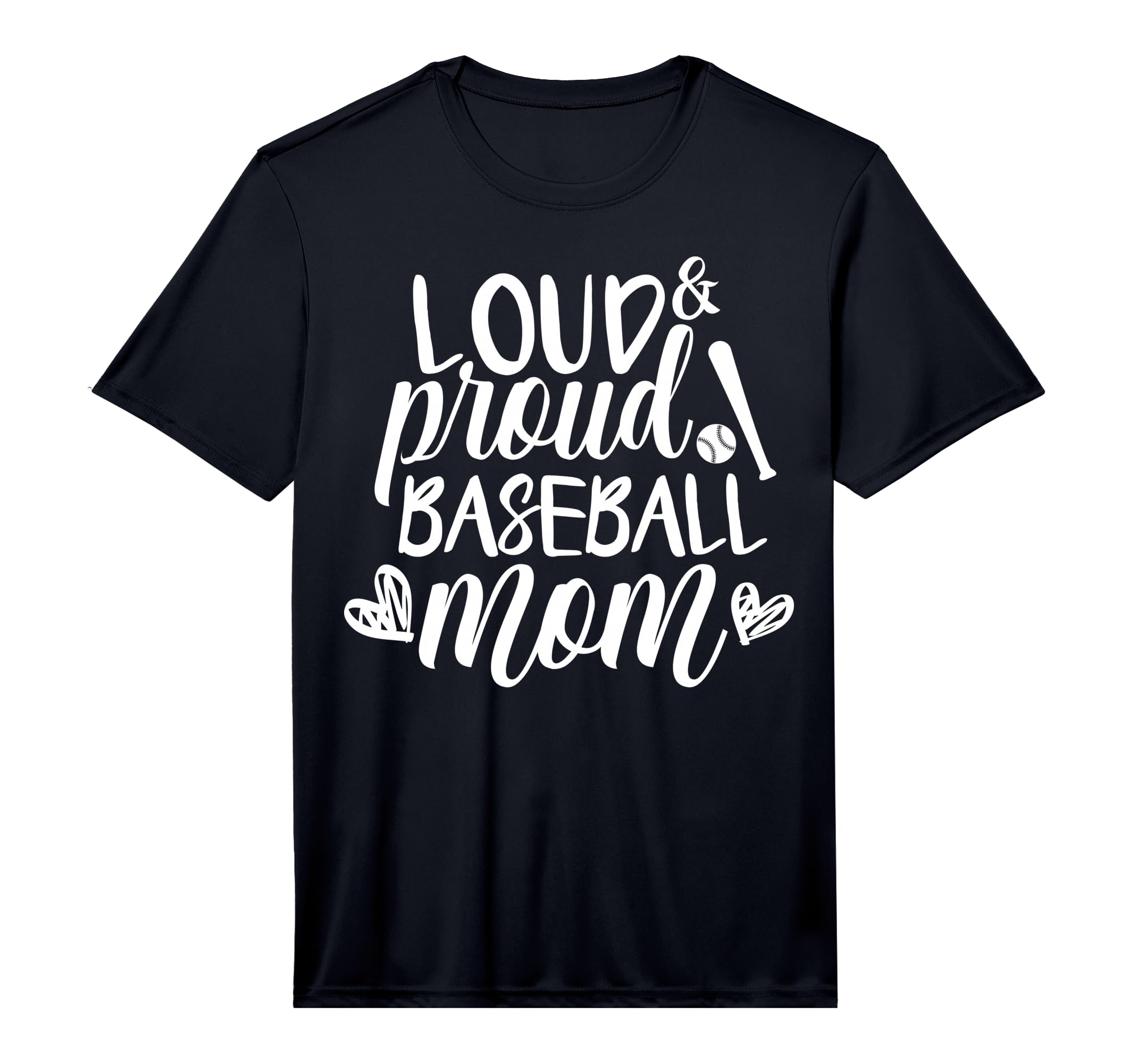 Mens Loud Proud Baseball Mom T-Shirt - Casual Everyday Wear Men Women - T-Shirt, Sweatshirt, Hoodie