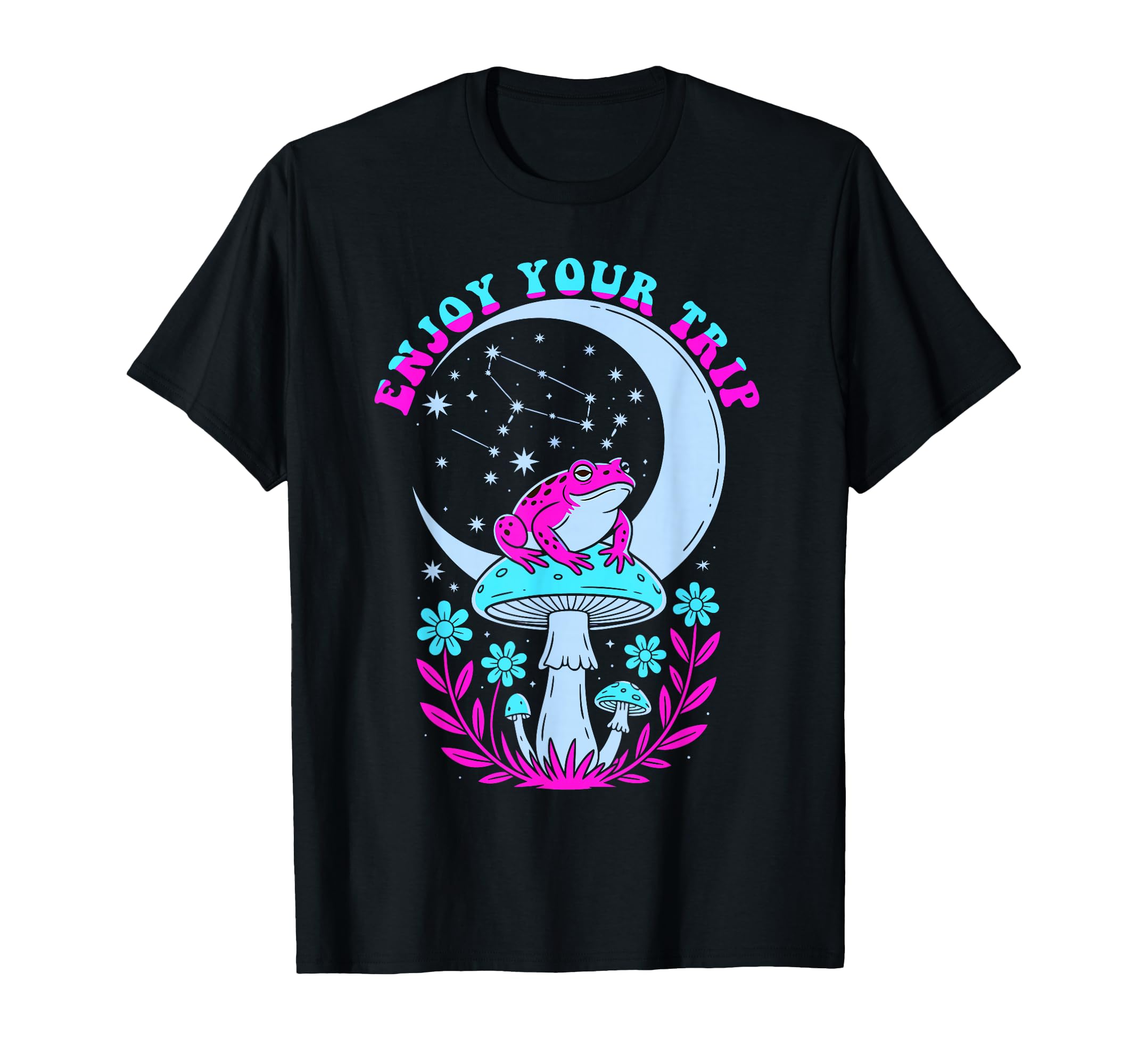 Enjoy Mushrooms Trip Psychedelic Shrooms T-Shirt - Trendy Graphic Men Women - T-Shirt, Sweatshirt, Hoodie