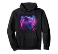 Japanese Aesthetic Synthwave Opossum Hoodie - Graphic Print for Adults - T-Shirt, Sweatshirt, Hoodie