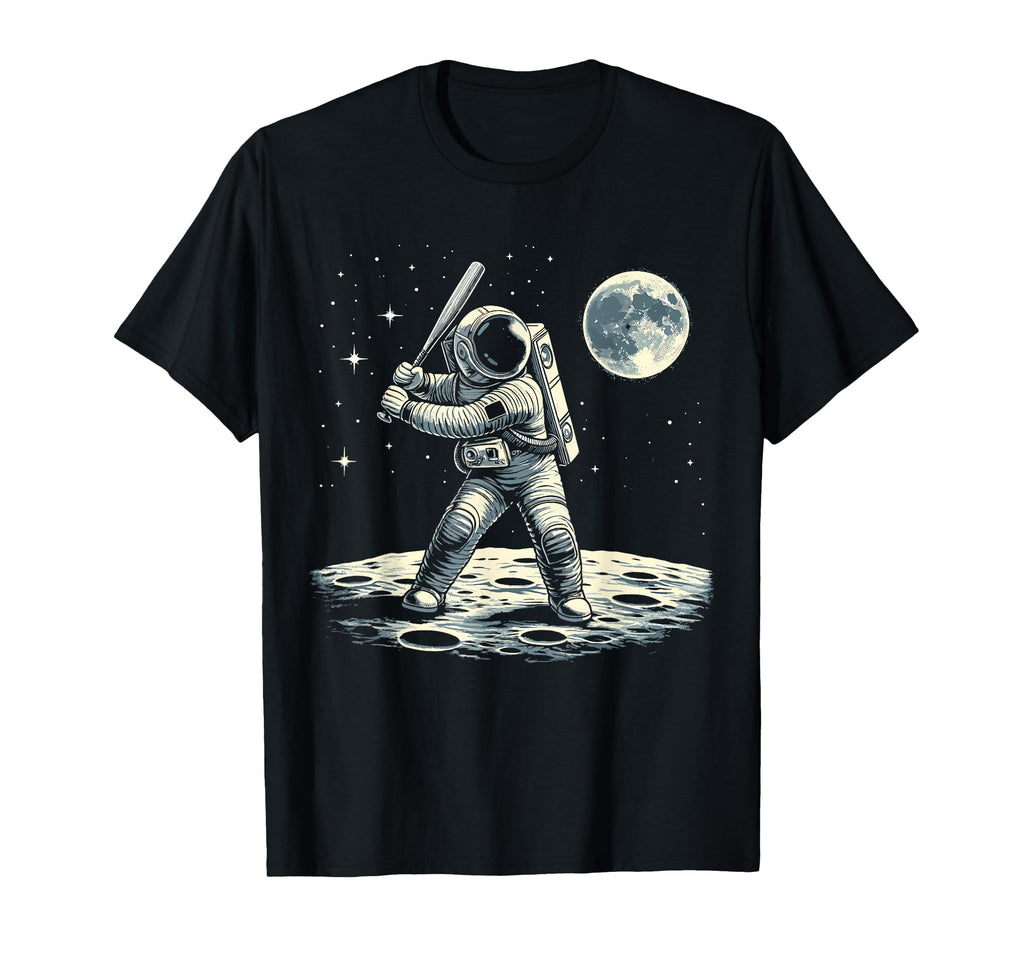 Astronaut Baseball Space T-Shirt - Custom Art Print Men Women - T-Shirt, Sweatshirt, Hoodie