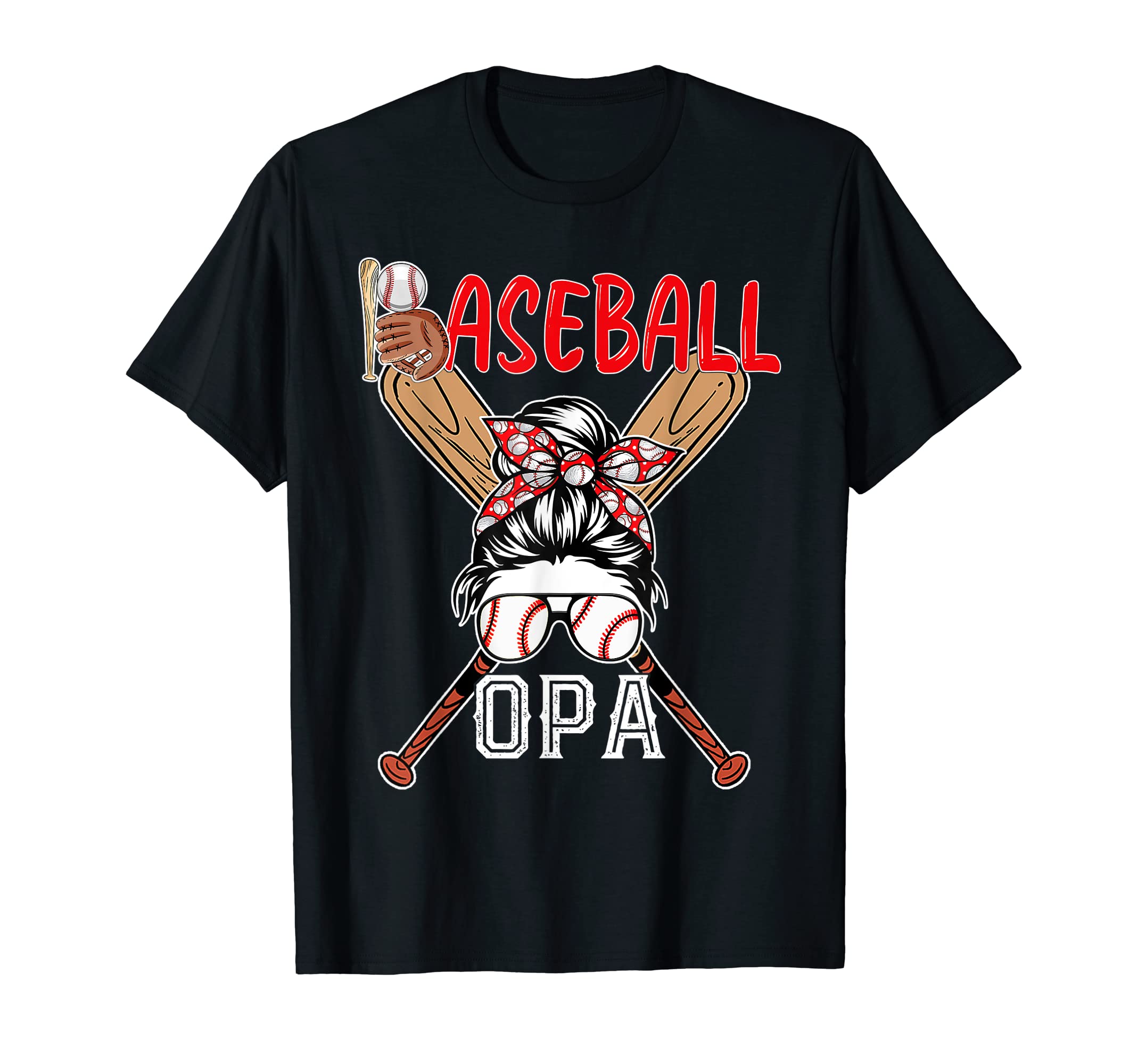 Baseball Opa Baseball Family Ing Fathers Day T-Shirt - Graphic Print Unisex - T-Shirt, Sweatshirt, Hoodie