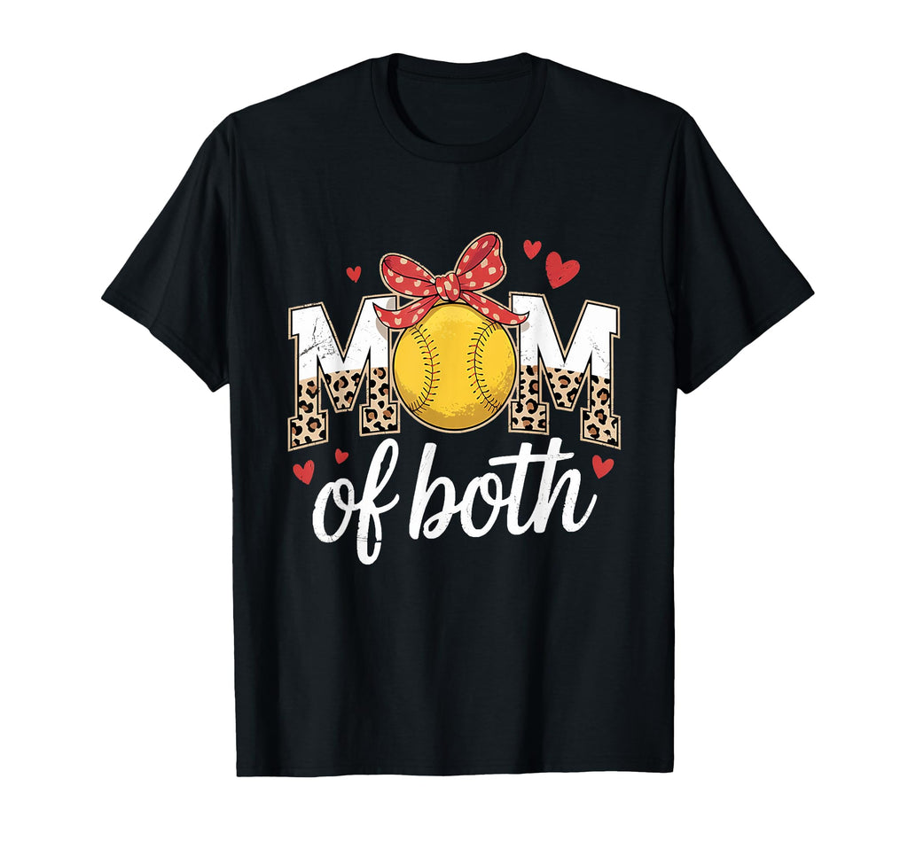 Solfball Mom Both Baseball Mama Coquette T-Shirt - Minimalist Print Unisex - T-Shirt, Sweatshirt, Hoodie