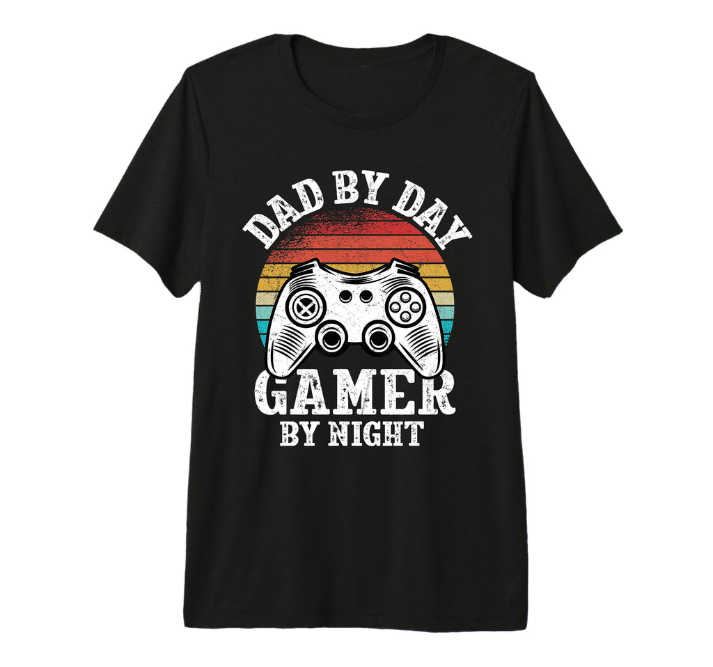 Dad Day Gamer Night Game Dads Tri T-Shirt - Novelty Apparel for Adults - T-Shirt, Sweatshirt, Hoodie