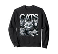 Cat Bootleg Grunge 90S Sweatshirt - Unique Graphic Unisex - T-Shirt, Sweatshirt, Hoodie