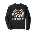 Nicu Momma Boho Rainbow Sweatshirt - Casual Everyday Wear Men Women - T-Shirt, Sweatshirt, Hoodie