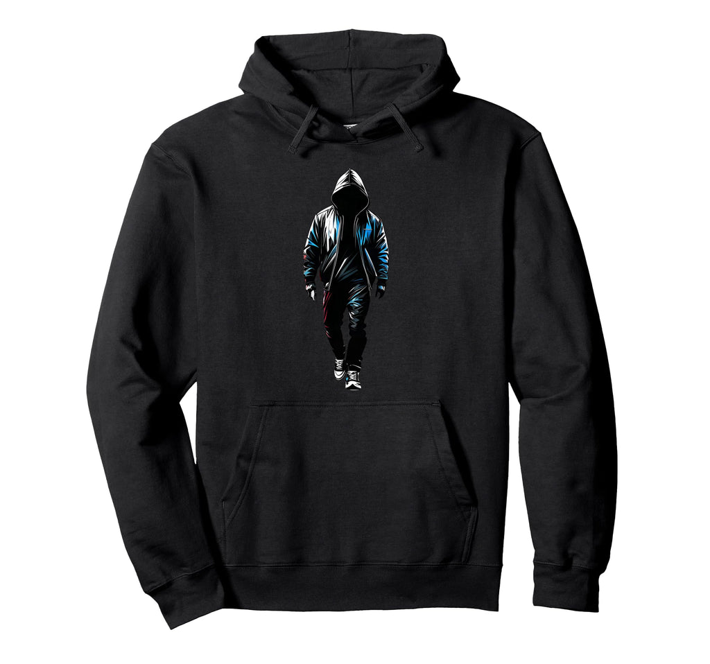 Rapper Hip Hop Black Old School Rap Hoodie - Aesthetic Graphic for Adults - T-Shirt, Sweatshirt, Hoodie