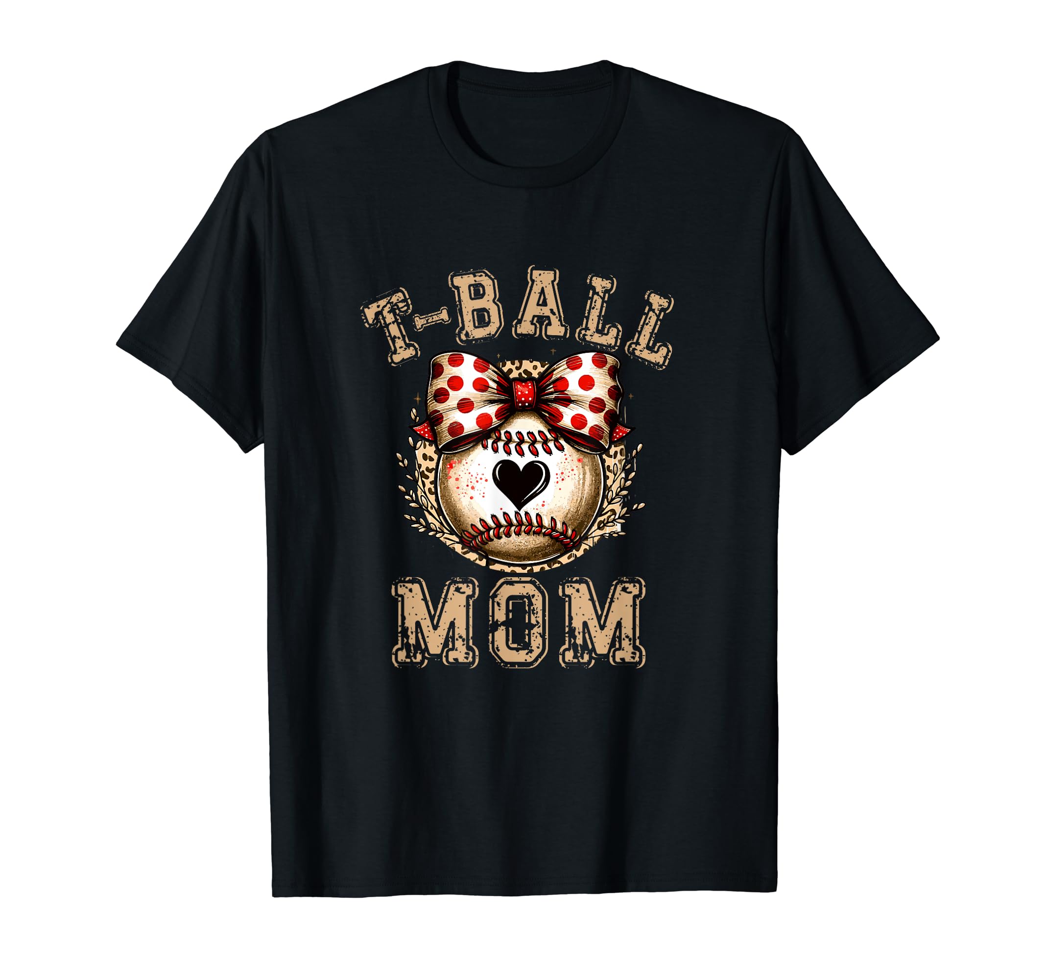 T Ball Mom Ball Bow Baseball Teen T-Shirt - Streetwear Style Men Women - T-Shirt, Sweatshirt, Hoodie
