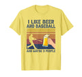 I Like Beer And Baseball And Maybe T-Shirt - Aesthetic Graphic for Adults - T-Shirt, Sweatshirt, Hoodie