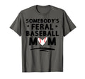 Loudmouth Baseball Mama Somebodys T-Shirt - Streetwear Style for Adults - T-Shirt, Sweatshirt, Hoodie