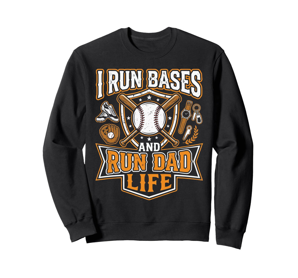 Baseball Dad Baseballer Daddy Sweatshirt - Custom Art Print Unisex - T-Shirt, Sweatshirt, Hoodie
