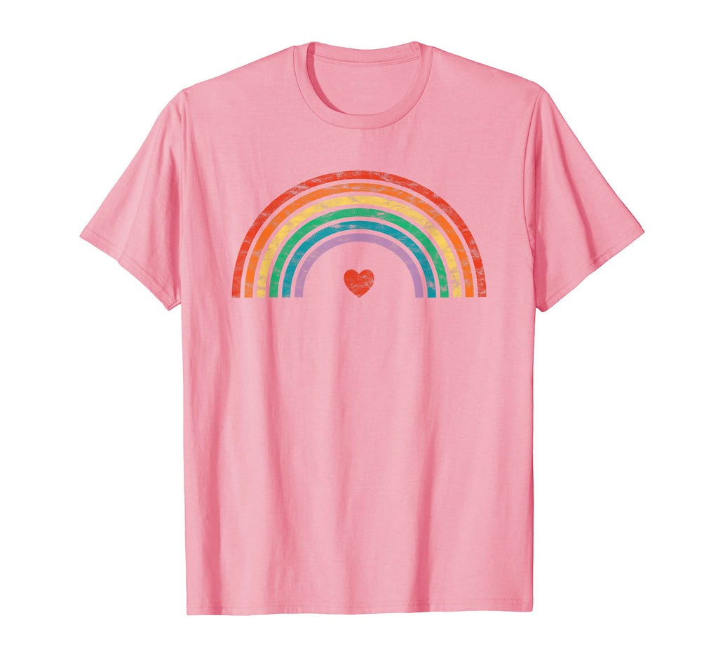 Rainbow Heart T-Shirt - Graphic Print for Adults - T-Shirt, Sweatshirt, Hoodie