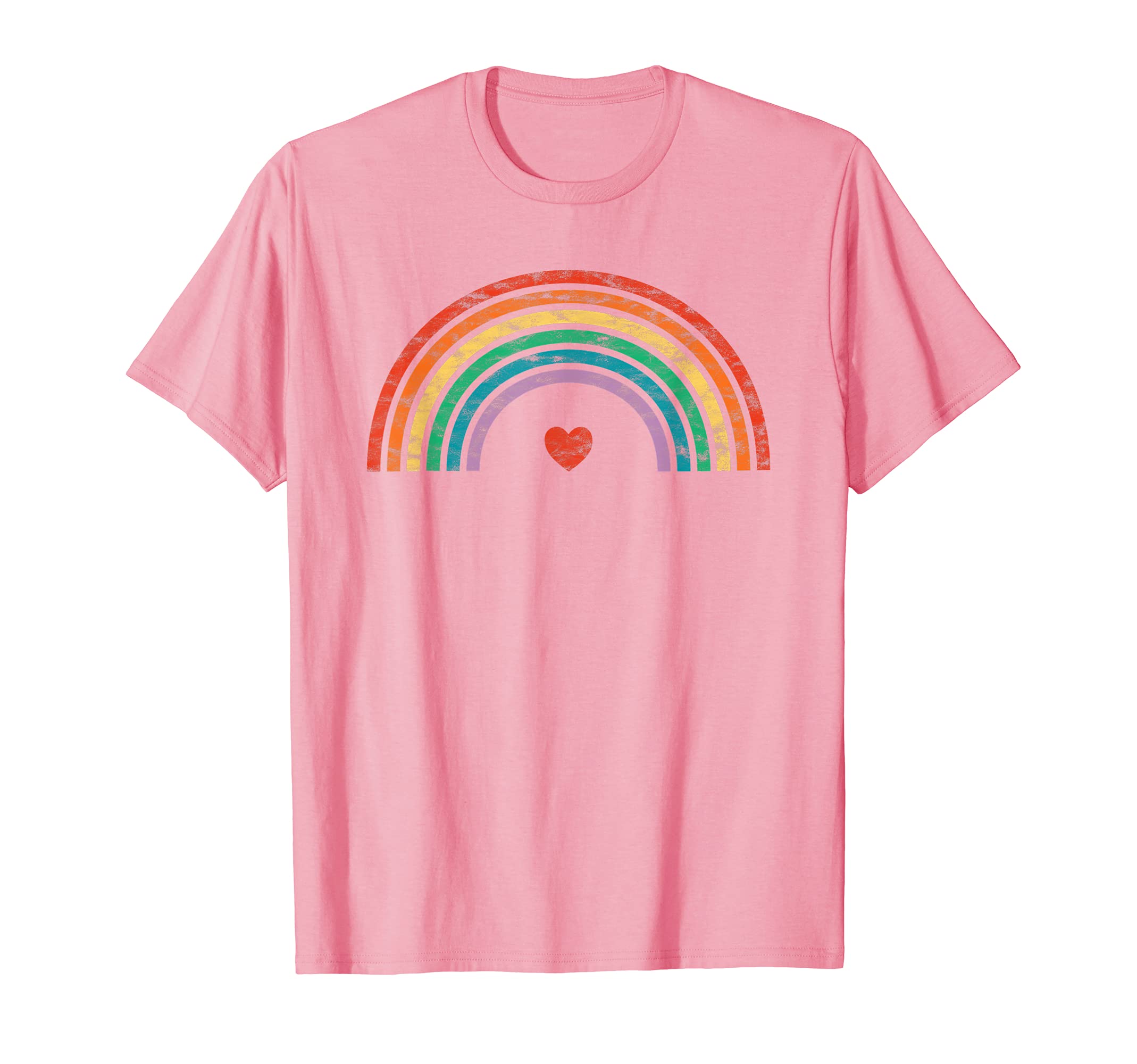 Rainbow Heart T-Shirt - Graphic Print for Adults - T-Shirt, Sweatshirt, Hoodie