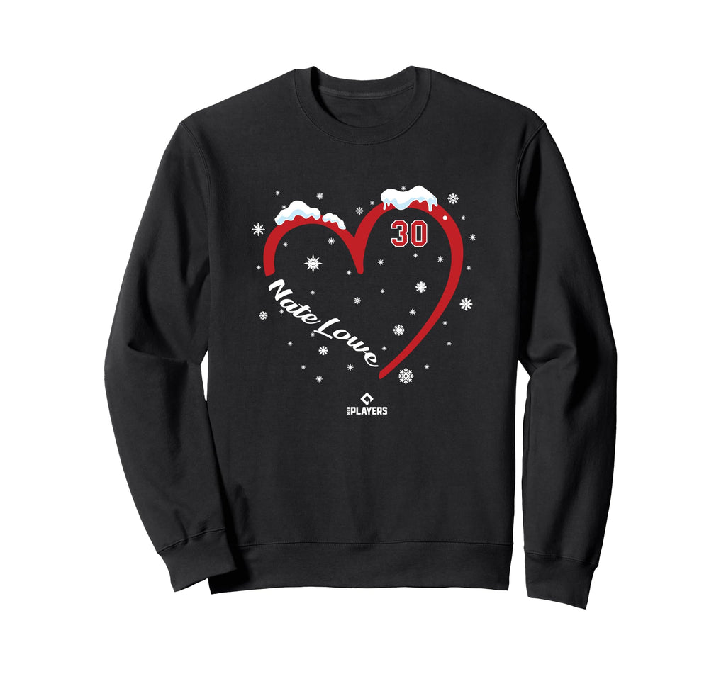 Nate Lowe Heart Texas Baseball Sweatshirt - Graphic Print for Adults - T-Shirt, Sweatshirt, Hoodie