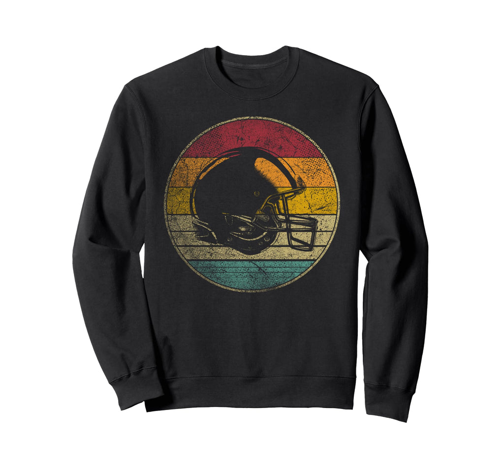 Football Helmet Distressed Sweatshirt - Novelty Apparel Men Women - T-Shirt, Sweatshirt, Hoodie