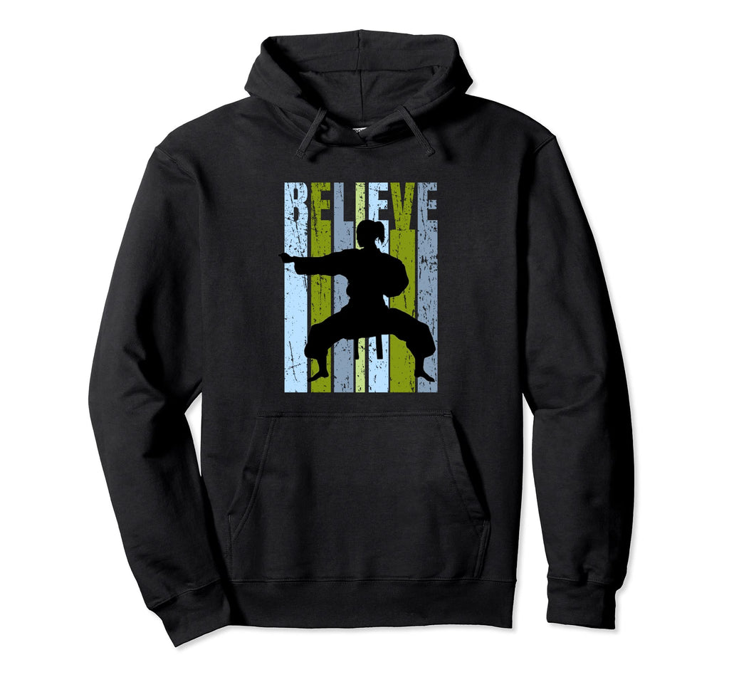Giels Karate Birthday Green Blue Hoodie - Fun Novelty Design Men Women - T-Shirt, Sweatshirt, Hoodie
