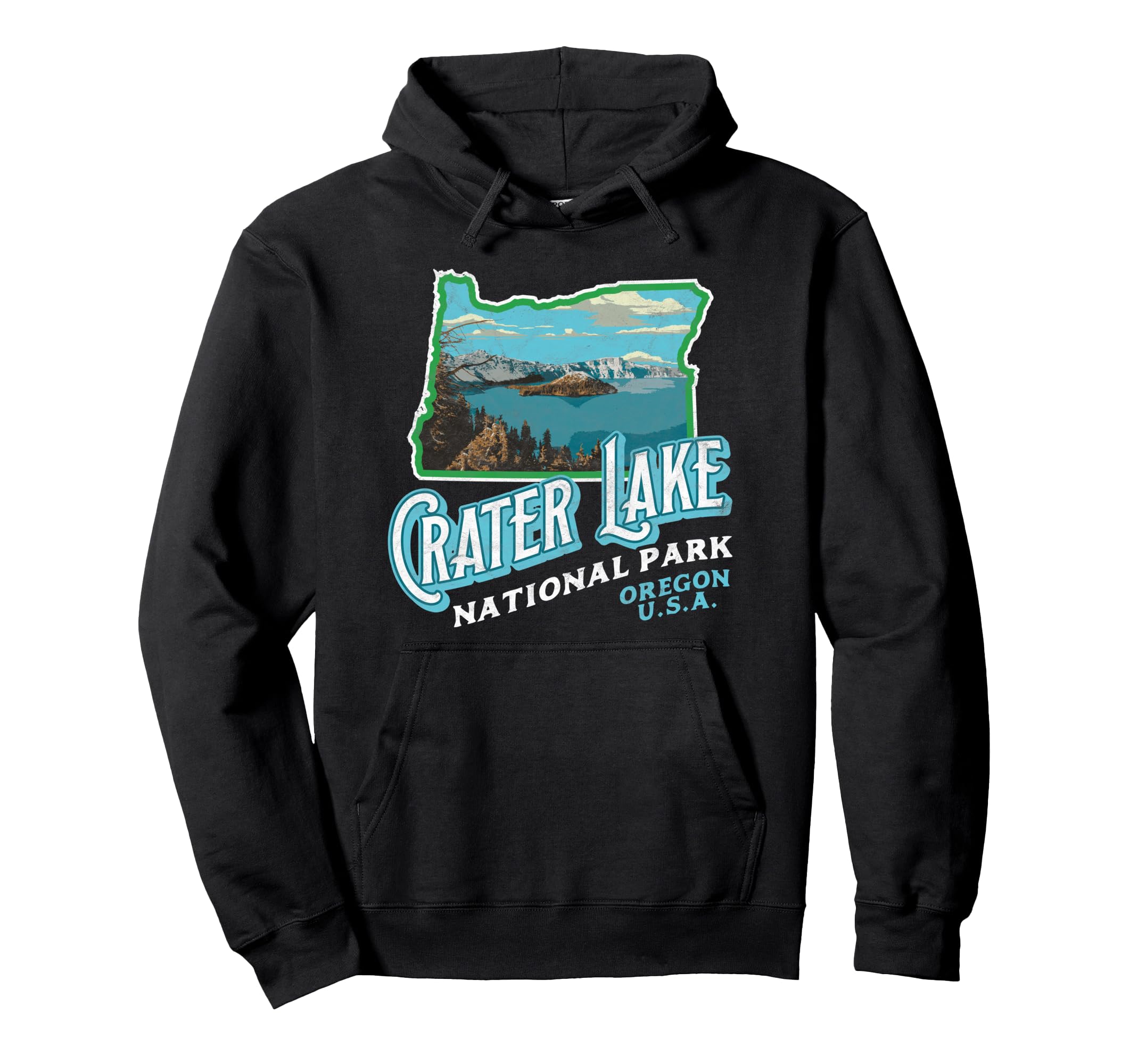 Crater Lake National Park Oregon Hoodie - Streetwear Style for Adults - T-Shirt, Sweatshirt, Hoodie