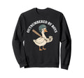Outnumbered Baseball Mom Funny Goose Sweatshirt - Streetwear Style Unisex - T-Shirt, Sweatshirt, Hoodie