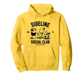 Sideline Social Club Soccer Mom Game Day Hoodie - Unique Graphic Men Women - T-Shirt, Sweatshirt, Hoodie