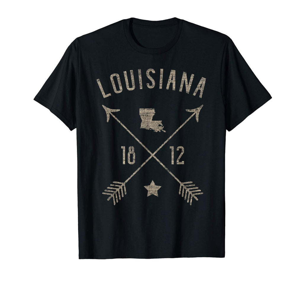Louisiana Distressed Home State T-Shirt - Casual Everyday Wear Men Women - T-Shirt, Sweatshirt, Hoodie