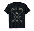 Louisiana Distressed Home State T-Shirt - Casual Everyday Wear Men Women - T-Shirt, Sweatshirt, Hoodie
