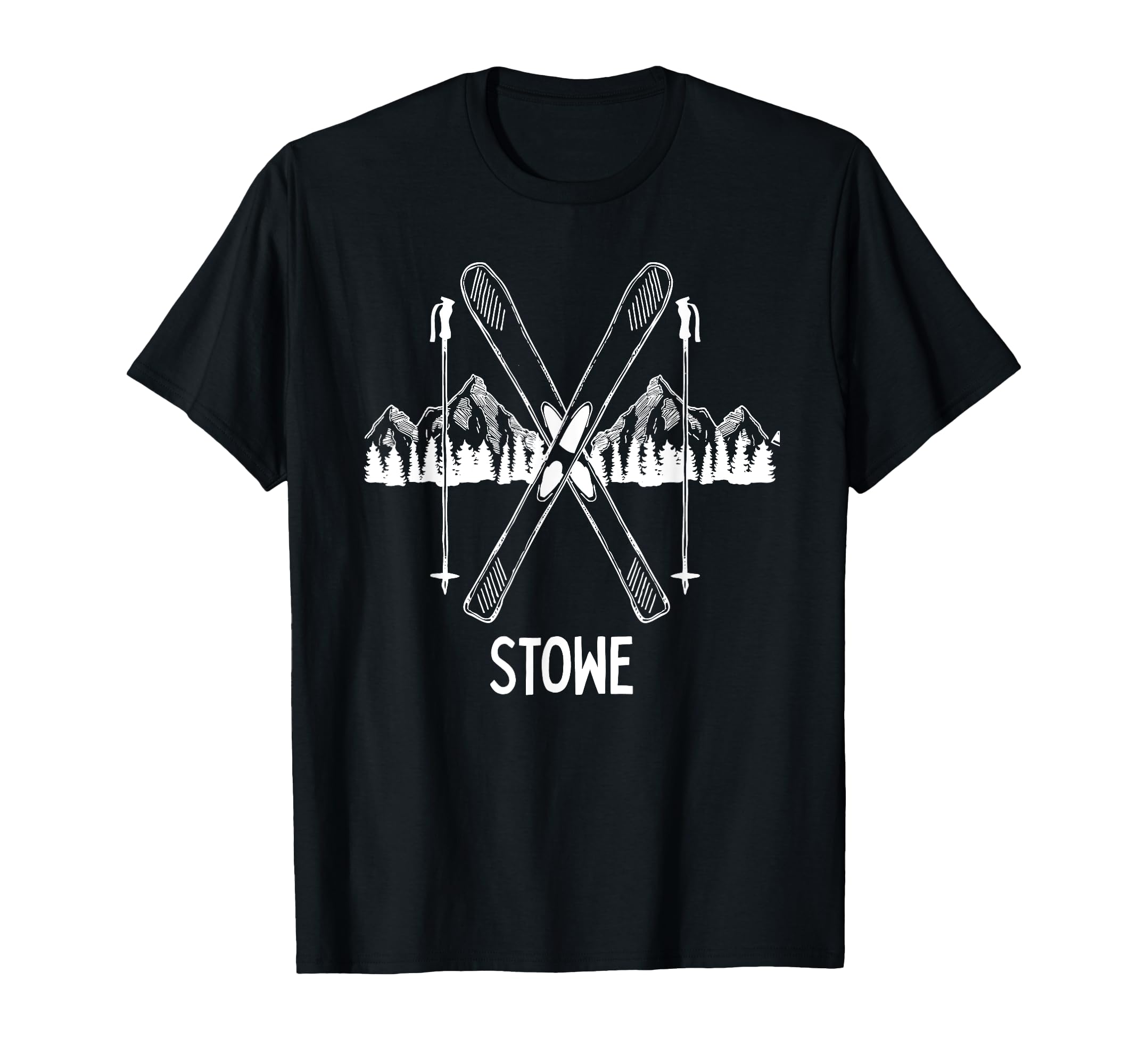 Stowe Vermont Vt Vacation Skiing T-Shirt - Casual Everyday Wear for Adults - T-Shirt, Sweatshirt, Hoodie