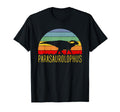 Parasaurolophus Sunset Dinosaur T-Shirt - Fun Novelty Design Men Women - T-Shirt, Sweatshirt, Hoodie