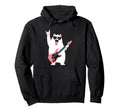 Funny Rock Dog Guitar Playing Animal Hoodie - Graphic Print Unisex - T-Shirt, Sweatshirt, Hoodie